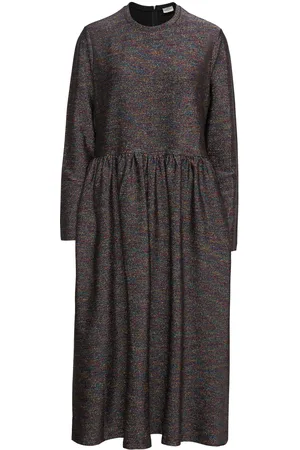 Mads Norgaard Glitter Stretch Lucca Dress Black