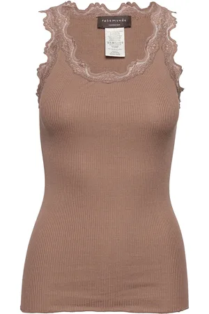 Rosemunde Rwbabette Sl U-Neck Long Lace Top Brown