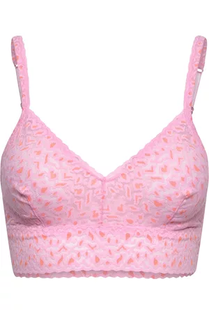 Hanky Panky Cross-Dyed Leopard, Retro Bralette Pink