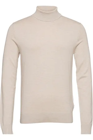 Lindbergh Mélange Roll Neck Knit Cream