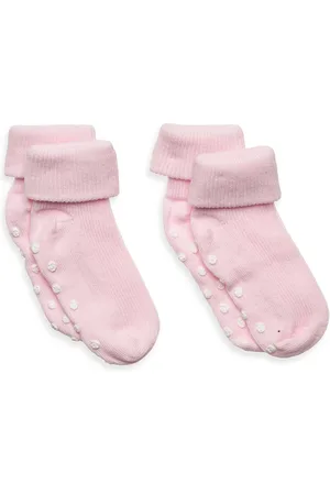 Minymo Baby Rib Sock W. Abs Pink