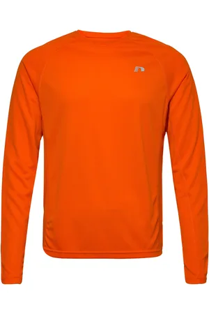Newline Men Core Running T-Shirt L/S Orange
