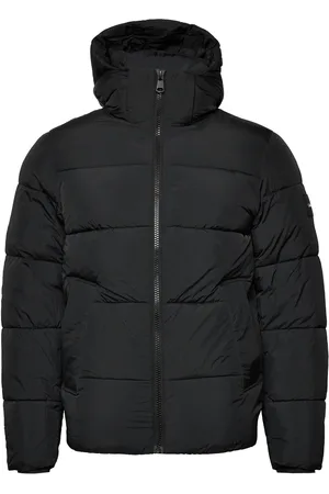 Calvin Klein Crinkle Nylon Quilt Jacket Black