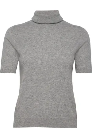 Davida Cashmere Turtleneck T-Shirt Grey