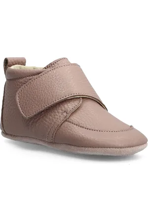 EN FANT Baby Leather Slippers Beige