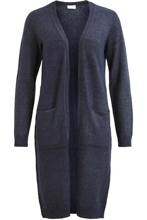 VILA Viril Long L/S Knit Cardigan - Noos Navy