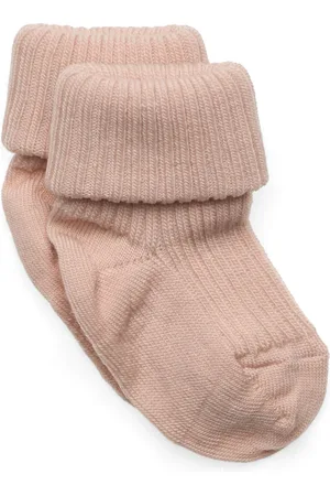 mp Denmark Wool Rib Baby Socks Pink