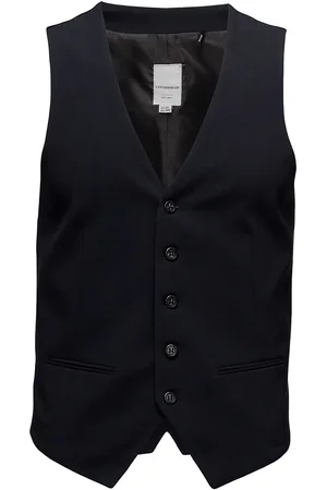 Lindbergh Mens Waistcoat For Suit Blue