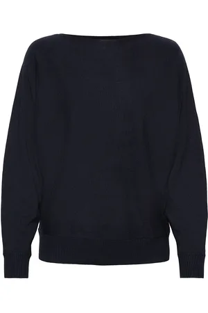 Culture Cuannemarie Batwing Jumper Blue