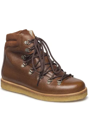ANGULUS Boots - Flat - With Laces Brown