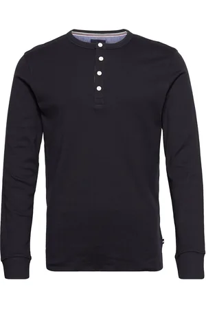 Lindbergh Solid Gradad W Contrast Fabric L/S