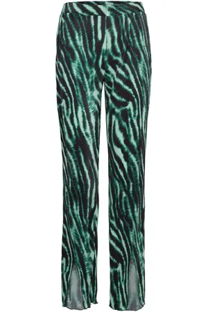 BZR Pleata Slit Pants Patterned