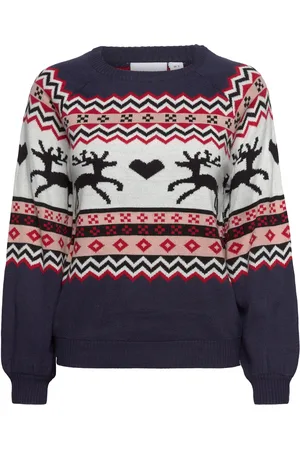 VILA Viholiday L/S Christmas Knit/Ka Patterned