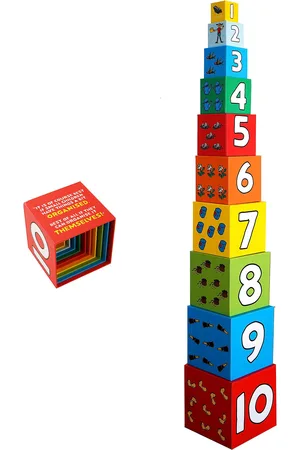 Barbo Toys Pippi Stacking Cubes Patterned