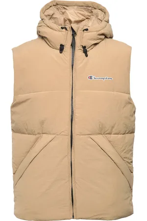 Champion Hooded Full Zip Vest Beige
