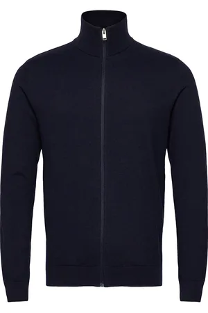 SELECTED Slhberg Full Zip Cardigan Noos Navy