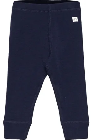 Lindex Leggings Wool Baby Solid Blue