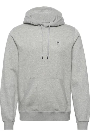 Original Penguin L/S Sticker Pete Pul Grey