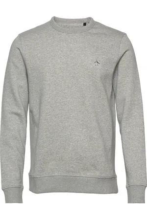 Original Penguin L/S Sticker Pete Fle Grey