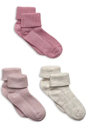 Minymo Baby Sock Rib Pink