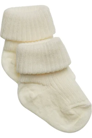 mp Denmark Wool Rib Baby Socks Cream