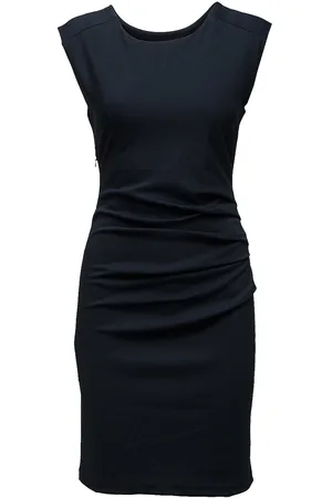 Kaffe India Round-Neck Dress Navy