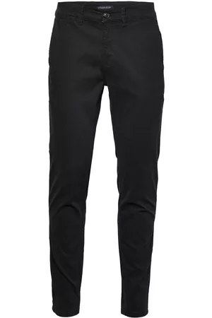 Lindbergh Miehet Chinot - Structure Superflex Chinos Black