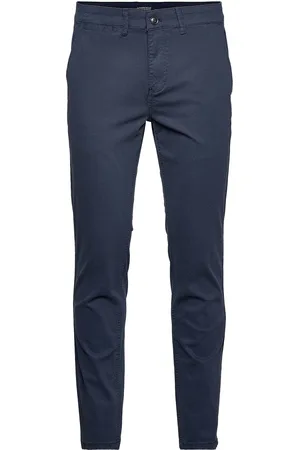 Lindbergh Structure Superflex Chinos Blue
