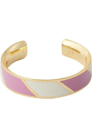 Design Letters Striped Candy Ring Pink