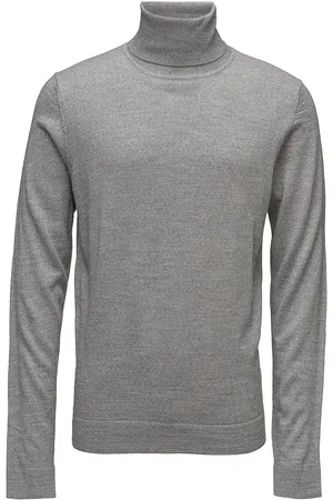 Lindbergh Merino Knit Roll-Neck Grey