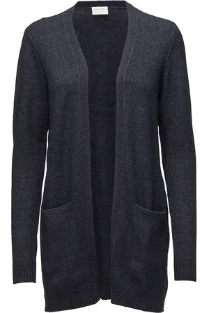 VILA Viril Open L/S Knit Cardigan Navy