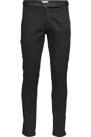 Lindbergh Miehet Chinot - Classic Stretch Chino W?. Belt Black