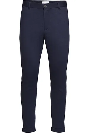 Lindbergh Superflex Knitted Cropped Pant Navy