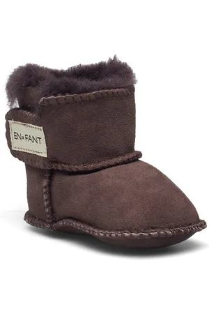 EN FANT Sheepskin Bootee Brown