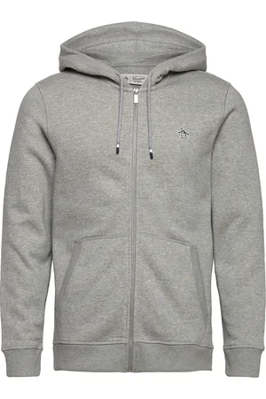 Original Penguin L/S Sticker Pete Ful Grey