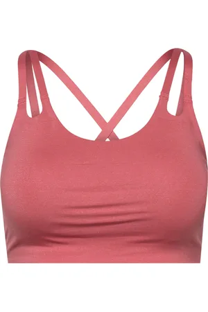 adidas Yoga Luxe Studio Light-Support Fire Bra Pink