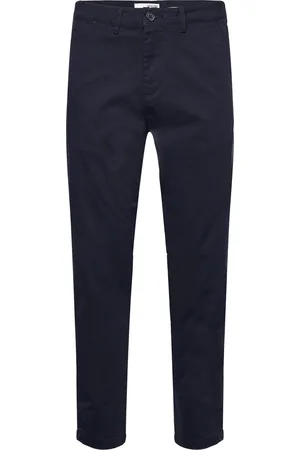 SELECTED Slh172-Slimtape-New Miles Flex Pant N Navy