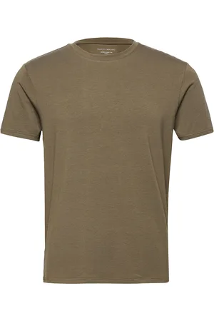 Panos Emporio Bamboo/Cotton Crew Tee Khaki