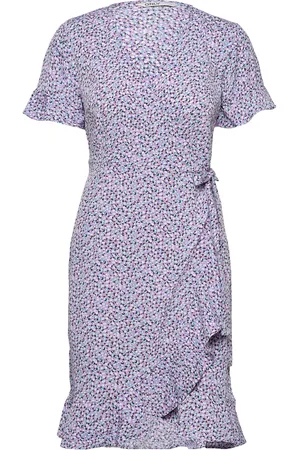 ONLY Onlolivia S/S Wrap Dress Wvn Noos Purple