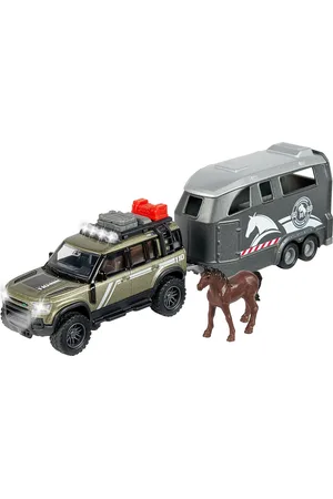Majorette Grand Series Land Rover Horse Carrier Patterned