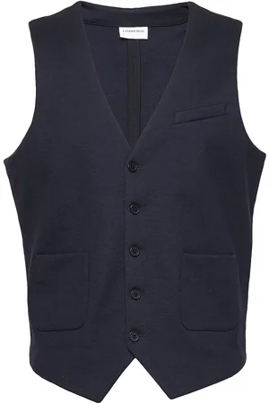 Lindbergh Superflex Knitted Waistcoat Blue