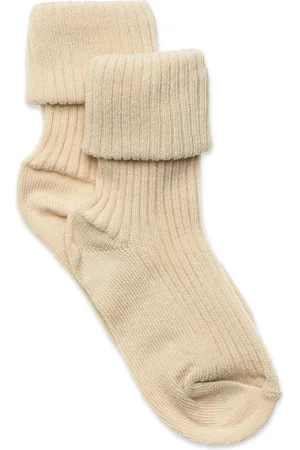 mp Denmark Cotton Rib Baby Socks Beige