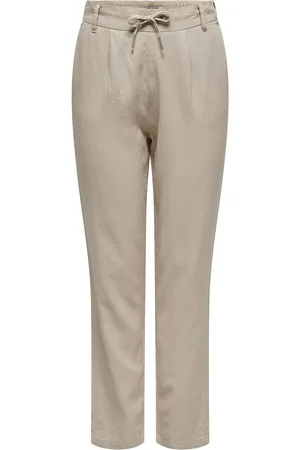 ONLY Onlcaro-Poptrash Easy Linen Bl Cc Pnt Cream