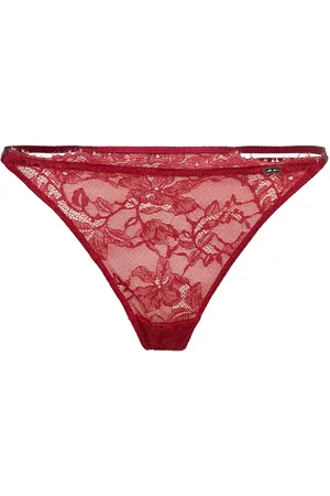 Lindex Brief Amie Thong Burgundy