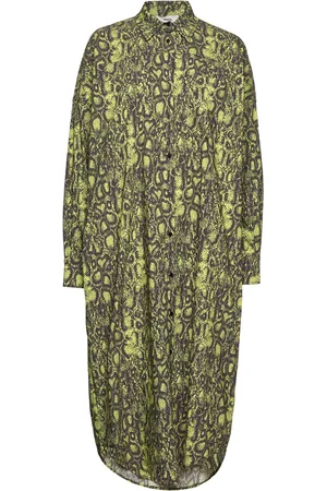 Mads Norgaard Colette Saale Dress Aop Green