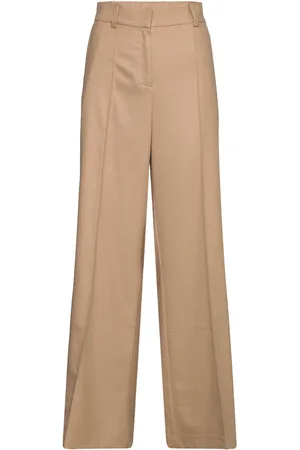 A Part Of The Art Countour Elastic Waist Pants Beige