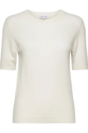 Davida Cashmere T-Shirt Over Cream
