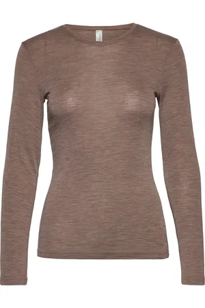 Lindex Top Merino Wool Ls Beige