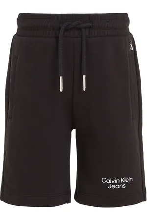 Calvin Klein Ckj Stack Logo Jogger Shorts Black