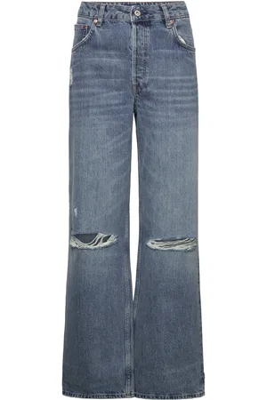 GANT D2. Hw Relaxed Straight Rip Jeans Blue